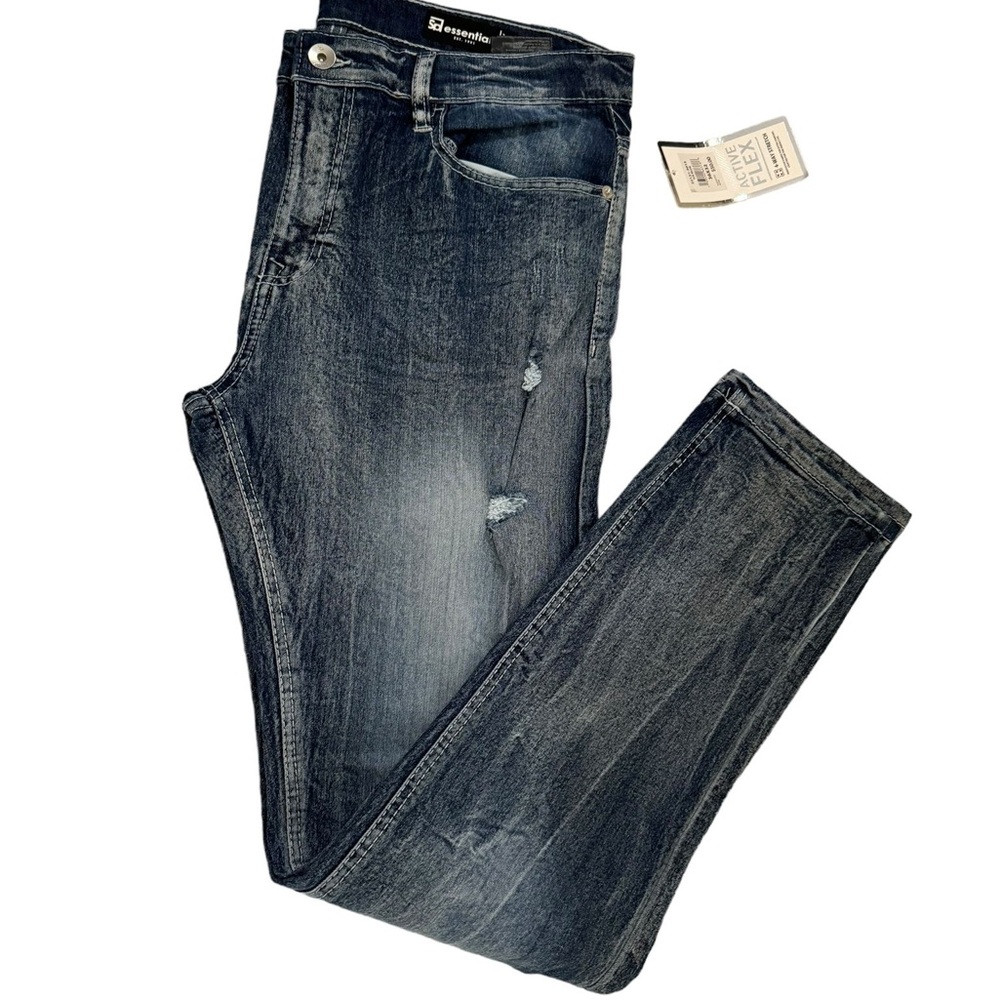 Men’s essentials ice blue skinny denim